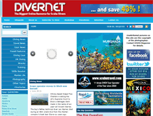 Tablet Screenshot of divernet.com